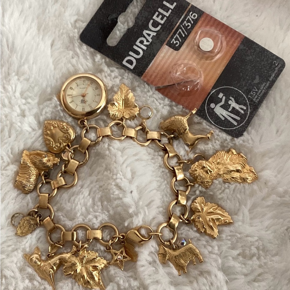 Kirks Folly Vintage 90’s Charm Bracelet & Watch - Picture 4 of 5